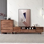 Тумба под телевизориз массива дерева TV Stand made of Walnut Wood варинант исполнения - 2 | Loft Concept в Брянске