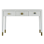 Дизайнерский Письменный стол Elsa Dreams White с тремя ящиками варинант исполнения - 5 | Loft Concept в Брянске