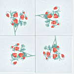 Плитка с узором Земляника варинант исполнения - 1 | Loft Concept в Брянске