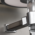 Бра цвета хром с белым цилиндрическим стеклянным плафоном Feiss варинант исполнения - 3 | Loft Concept в Брянске