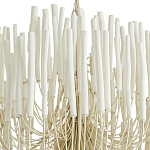 Люстра белая с несколькими ярусами деревянных палочек Bright Wooden Chandelier варинант исполнения - 9 | Loft Concept в Брянске