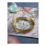 Блюдо фарфоровое с бронзовой ручкой Paradise Dish with Handle варинант исполнения - 3 | Loft Concept в Брянске