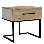 Тумба прикроватная с ящиком в стиле лофт Urban Style Space 2 варинант исполнения - 1 | Loft Concept в Брянске