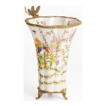 Ваза из фарфора с бронзовой стрекозой  Paradise Dragonfly варинант исполнения - 3 | Loft Concept в Брянске