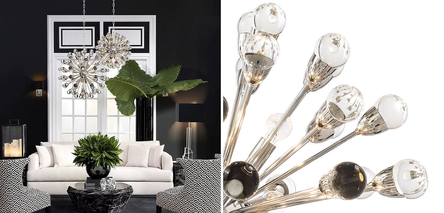 Люстра Eichholtz Chandelier Anto L Nickel - Loft-Concept в Брянске