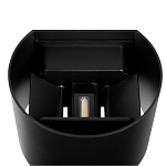 Уличный настенный светильник цилиндрической формы черного цвета из металла Urban Minimalist варинант исполнения - 4 | Loft Concept в Брянске