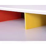 Письменный стол с 2-мя чёрными выдвижными ящиками и нишей с цветными разделителями Ballan варинант исполнения - 4 | Loft Concept в Брянске