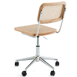Офисный стул из ротанга на колёсах June Rattan Wicker Chair варинант исполнения - 3 | Loft Concept в Брянске