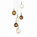 Люстра светодиодная с сферическими стеклянными плафонами Splatter варинант исполнения - 2 | Loft Concept в Брянске