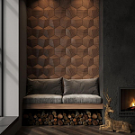 Гипсовая 3D панель с принтографией PM-30 варинант исполнения - 4 | Loft Concept в Брянске