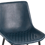 Стул с обивкой из экокожи темно-синего цвета RHOMBUSES UPHOLSTERY варинант исполнения - 6 | Loft Concept в Брянске