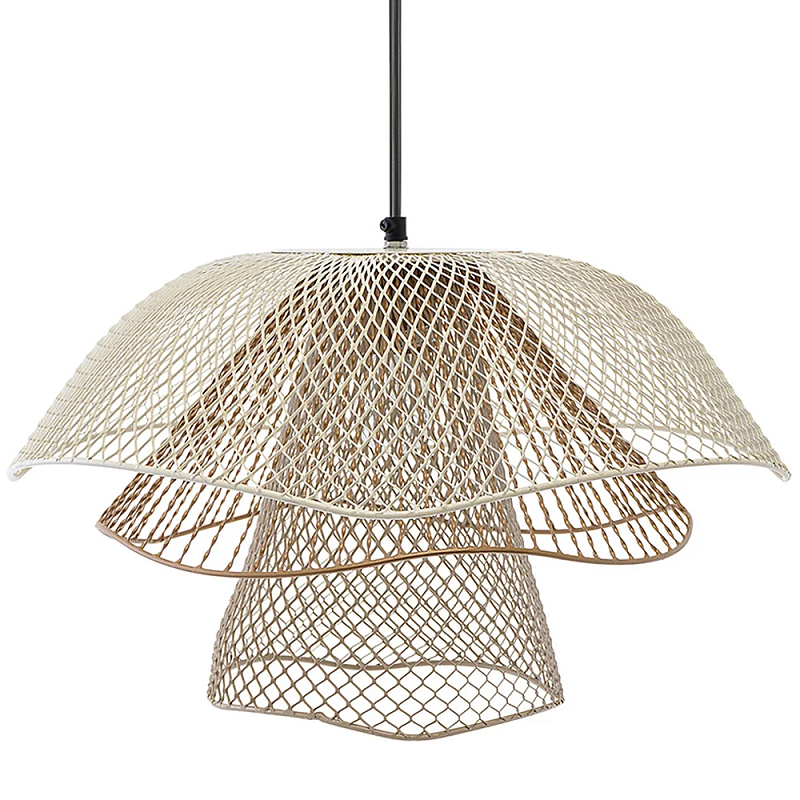 Подвесной светильник Beige Gold Mesh Lampshade Hanging Lamp Бежевый Золотой Подвесной светильник Beige Gold Mesh Lampshade Hanging Lamp Бежевый Золотой в Брянске | Loft Concept