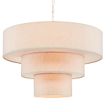 Люстра круглая трехъярусная с тканевыми абажурами Light Soft Glow варинант исполнения - 3 | Loft Concept в Брянске