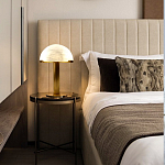 Настольная лампа c абажуром в форме купола из натурального камня  Heavenly Harmony варинант исполнения - 5 | Loft Concept в Брянске