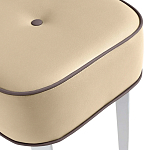 Квадратный мягкий пуф на белых ножках Winton Pouf Square варинант исполнения - 20 | Loft Concept в Брянске