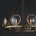 Люстра круглая с прозрачными рельефными плафонами Crystal Prism варинант исполнения - 4 | Loft Concept в Брянске