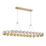 Люстра овальная с круглыми светодиодными источниками света Maxine Light варинант исполнения - 3 | Loft Concept в Брянске