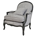 Кресло Ava Classical Armchair black and grey velour варинант исполнения - 3 | Loft Concept в Брянске
