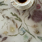 Журнальный стол из эпоксидной смолы с цветами White Flowers Epoxy Resin Coffee Table варинант исполнения - 3 | Loft Concept в Брянске