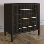 Комод Primo с 3 выдвижными ящиками Темный орех варинант исполнения - 4 | Loft Concept в Брянске