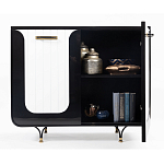 Черно-белый распашной комод Accordo варинант исполнения - 3 | Loft Concept в Брянске