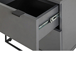 Тумба прикроватная цвета графит с ящиками Strict Lines варинант исполнения - 5 | Loft Concept в Брянске