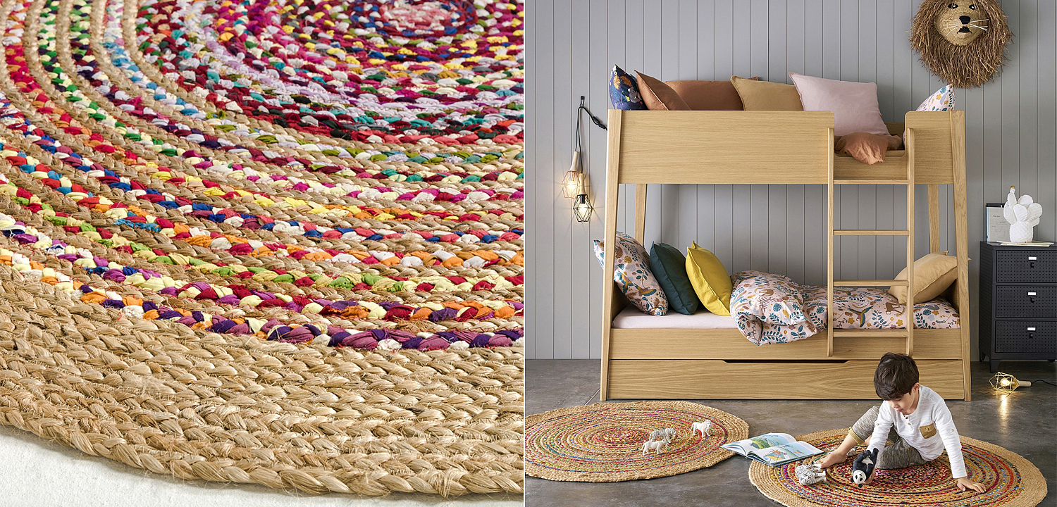 Ковер Round Multicolored Carpet джут и хлопок Ковер Round Multicolored Carpet джут и хлопок - Loft-Concept в Брянске