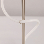 Настольная лампа белым изогнутым плафоном на круглой подставке Luke Lampco Tracer Lamp варинант исполнения - 10 | Loft Concept в Брянске