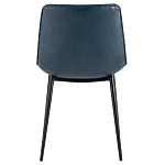 Стул с обивкой из экокожи темно-синего цвета RHOMBUSES UPHOLSTERY варинант исполнения - 3 | Loft Concept в Брянске