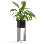 Кашпо Elevated Planters Сlive 59 черное  варинант исполнения - 3 | Loft Concept в Брянске