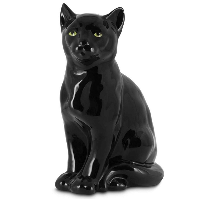 Статуэтка Cat Bisc. Черный Розовый Зеленый Статуэтка Cat Bisc. Черный Розовый Зеленый в Брянске | Loft Concept
