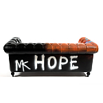 Диван Честерфильд граффити graffiti Orange Sofa натуральная кожа варинант исполнения - 5 | Loft Concept в Брянске