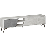 ТВ-тумба с 3-мя дверцами и полками Grey Albe TV Stand варинант исполнения - 1 | Loft Concept в Брянске