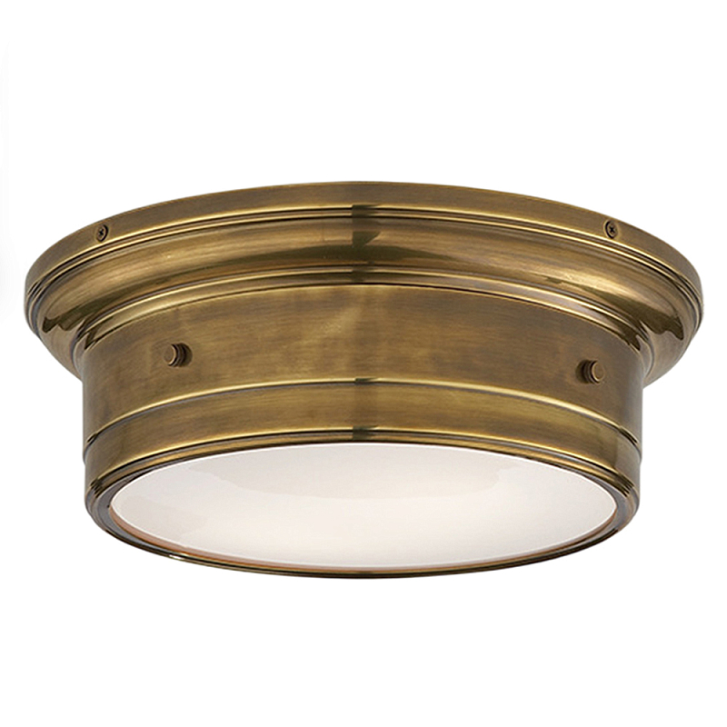 Потолочный светильник круглый цвета состаренная латунь Modern Simple Ceiling Light Латунь Белый Потолочный светильник круглый цвета состаренная латунь Modern Simple Ceiling Light Латунь Белый в Брянске | Loft Concept