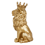 Статуэтка лев с детализированной гривой и изящной короной Lion Crown  варинант исполнения - 2 | Loft Concept в Брянске