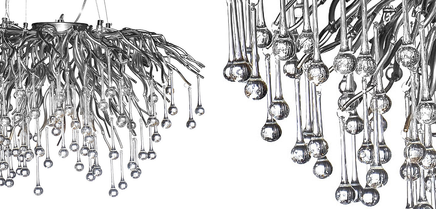 Люстра Droplet Chrome Chandelier 80 Люстра Droplet Chrome Chandelier 80 - Loft-Concept в Брянске