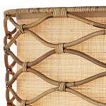 Подвесной светильник  из кованого железа и абажуром из ротанга Wicker Furniture варинант исполнения - 1 | Loft Concept в Брянске