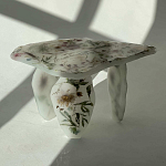 Журнальный стол из эпоксидной смолы с цветами White Flowers Epoxy Resin Coffee Table варинант исполнения - 2 | Loft Concept в Брянске