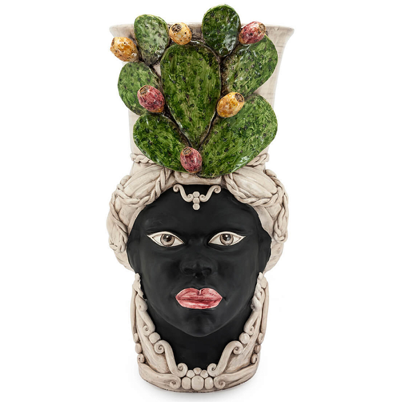 Большая Напольная ваза Abhika VASE MORO LADY FICO Зеленый Коричневый Большая Напольная ваза Abhika VASE MORO LADY FICO Зеленый Коричневый в Брянске | Loft Concept