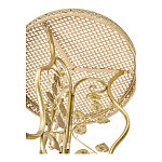 Столик приставной золотистый с орнаментом на столешнице Tanzania варинант исполнения - 3 | Loft Concept в Брянске