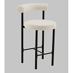 Стул полубарный Floreo букле молочный варинант исполнения - 1 | Loft Concept в Брянске