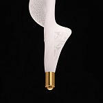 Люстра с белым скрученным плафоном Golden Swirl варинант исполнения - 8 | Loft Concept в Брянске