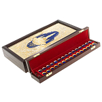 Нарды настольные из натурального камня лазурит и долерит Backgammon from Stone варинант исполнения - 5 | Loft Concept в Брянске