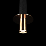 Подвесной светильник с узким цилиндрическим плафоном и золотым металлическим декором Concrete Pipe варинант исполнения - 7 | Loft Concept в Брянске
