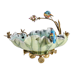 Чаша в виде листка лотоса с птицами Eden Garden варинант исполнения - 3 | Loft Concept в Брянске