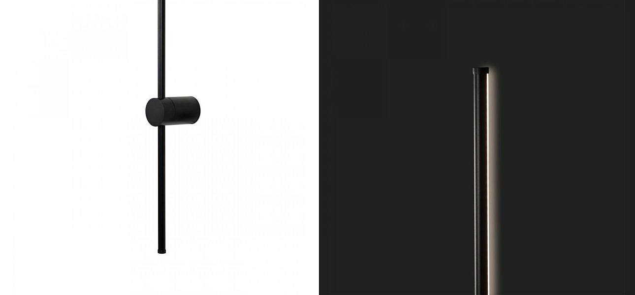 Бра светодиодное Trumpet Tube Fully Black Бра светодиодное Trumpet Tube Fully Black - Loft-Concept в Брянске