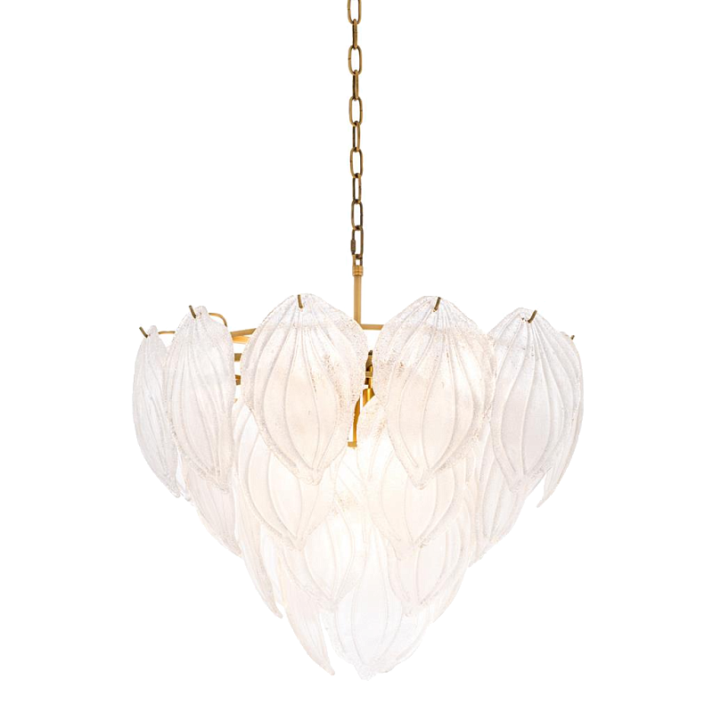 Люстра Chandelier Novida Латунь Античная полированная Прозрачный Люстра Chandelier Novida Латунь Античная полированная Прозрачный в Брянске | Loft Concept