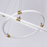 Люстра подвесная с двумя пересекающимися белыми светодиоидными кольцами Luke Lampco Tracer Lamp варинант исполнения - 8 | Loft Concept в Брянске