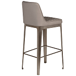 Стул барный светло-серый из экокожи Spectacular High Bar Stool варинант исполнения - 2 | Loft Concept в Брянске