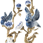 Подсвечник Candleholder Birds Atlanta Set 2 Pcs варинант исполнения - 3 | Loft Concept в Брянске